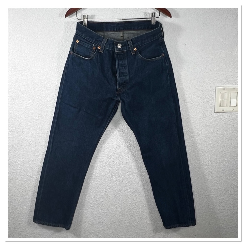 Levi’s 501 100% Cotton Blue Straight Leg Jeans Sz 30/26 1/2